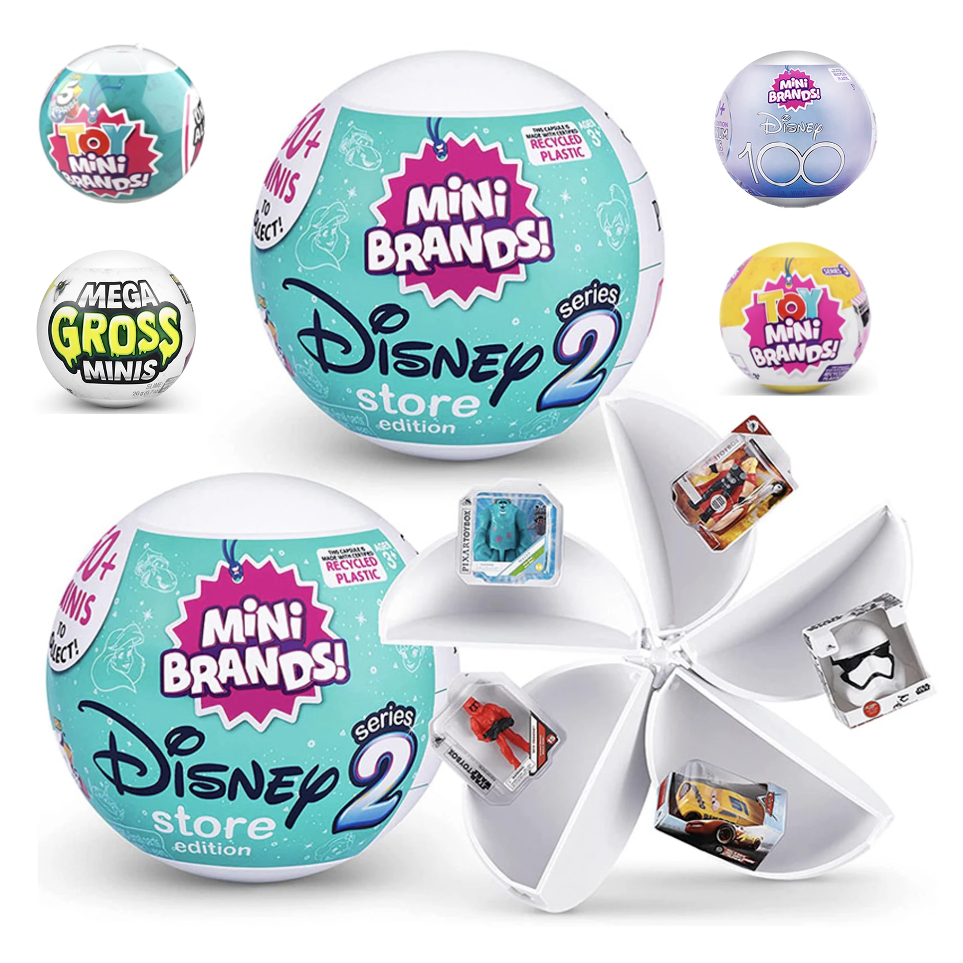 5 Surprise DISNEY Mini Toy Brands Mystery Capsule Collectibles Toys Blind Ball Children's Gift