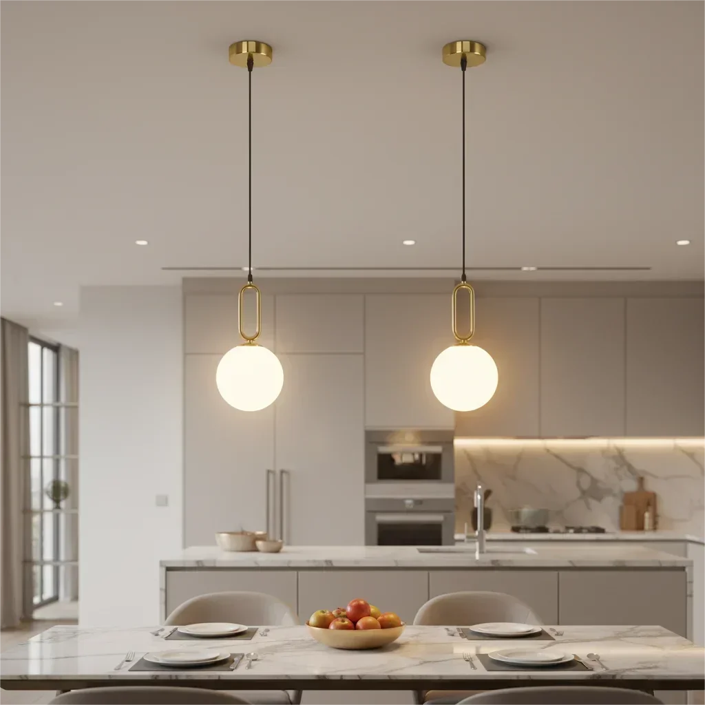 Moderne Pendelleuchte Nordisch Minimalistisch Hängelampe Deckendekoration PVC-Kugelbeleuchtung Wohnzimmer Schlafzimmer Esszimmer
