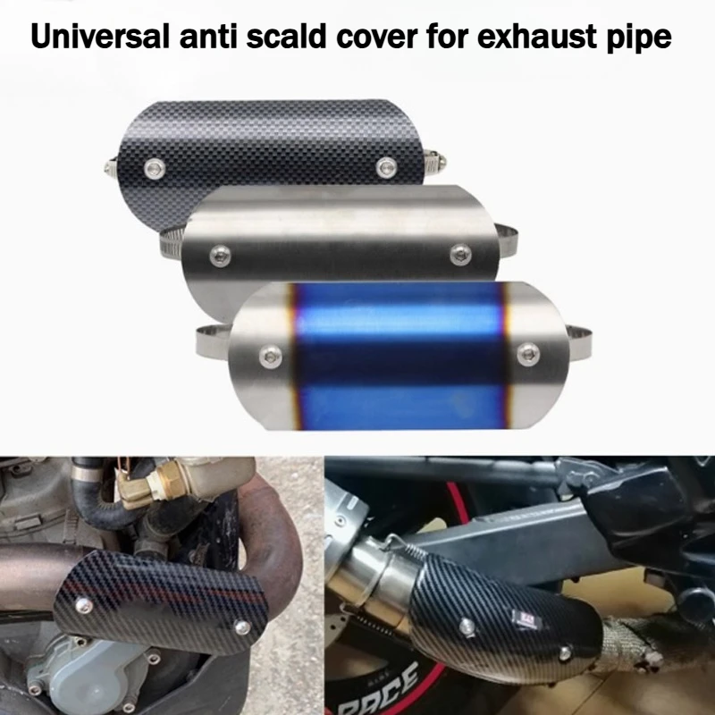 Motorrad Auspuff Hitzeschild Abdeckung Wärmedämmung Anti-Verbrühungen Schalldämpfer Schutz für CB650F MT07 TMAX530 CB400 XMAX300
