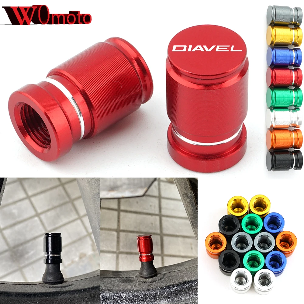 For Ducati Diavel V4 1200 1260 /S Carbon Cromo Strada Accessories Motorcycle Tire Air Valve Caps Moto Wheel Tyre Dust Stem Cover