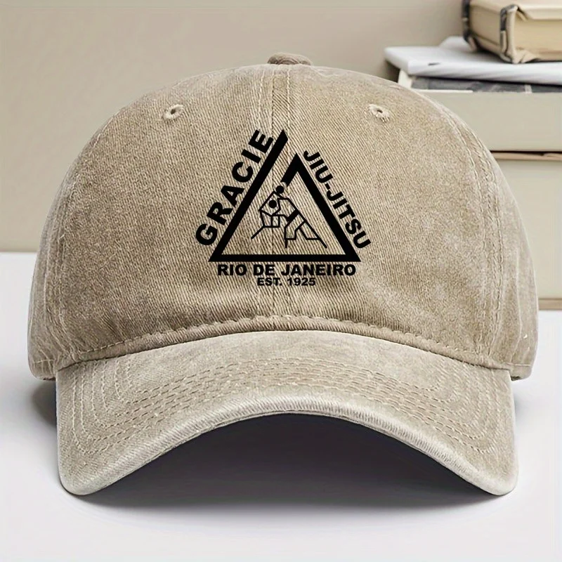 قبعة بيسبول Gracie Jiu Jitsu قبعة بيسبول على طراز Preppy للرجال والنساء متوافقة مع الصيد والسفر في الهواء الطلق