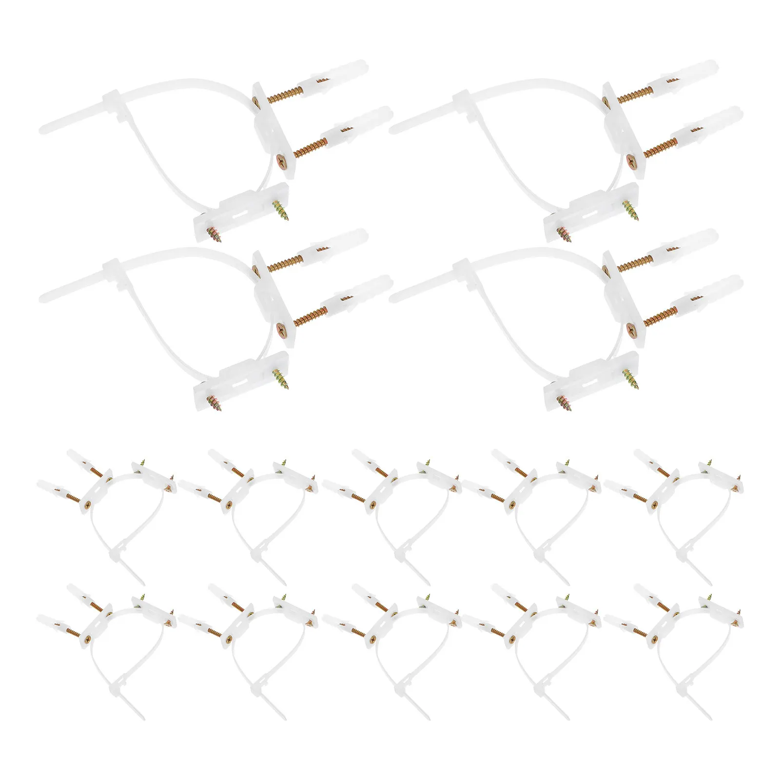 

20Pcs Anti-Tip Furniture Anchor Straps Heavy Duty Nylon Wall Mount Safety Kit for Dresser Wardrobe Cabinet Baby Proofing Child