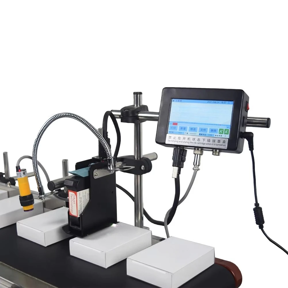 Online Barcode Printing Expiry Date Coding MachineTop-Selling High Definition Thermal Inkjet Printer Industrial Variable