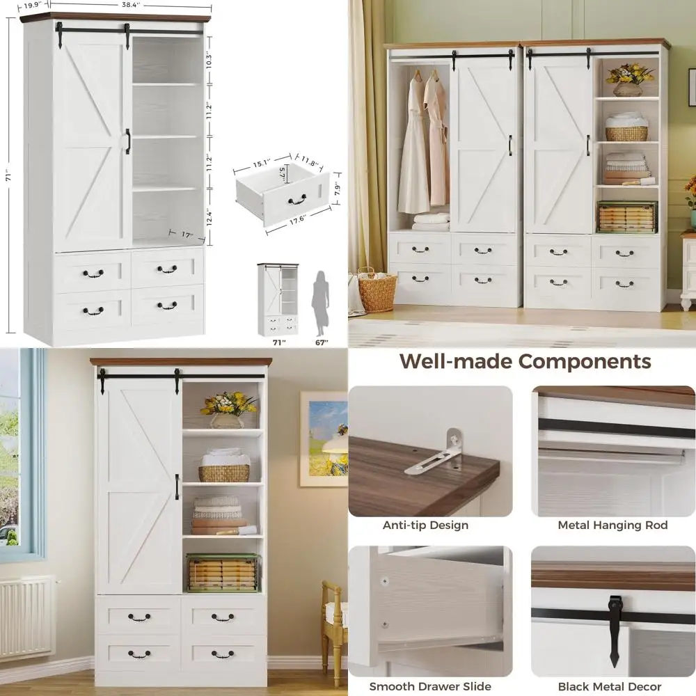 

Шкаф-купе 71 с раздвижными дверями, для хранения и организации вещей, белый, для спальни