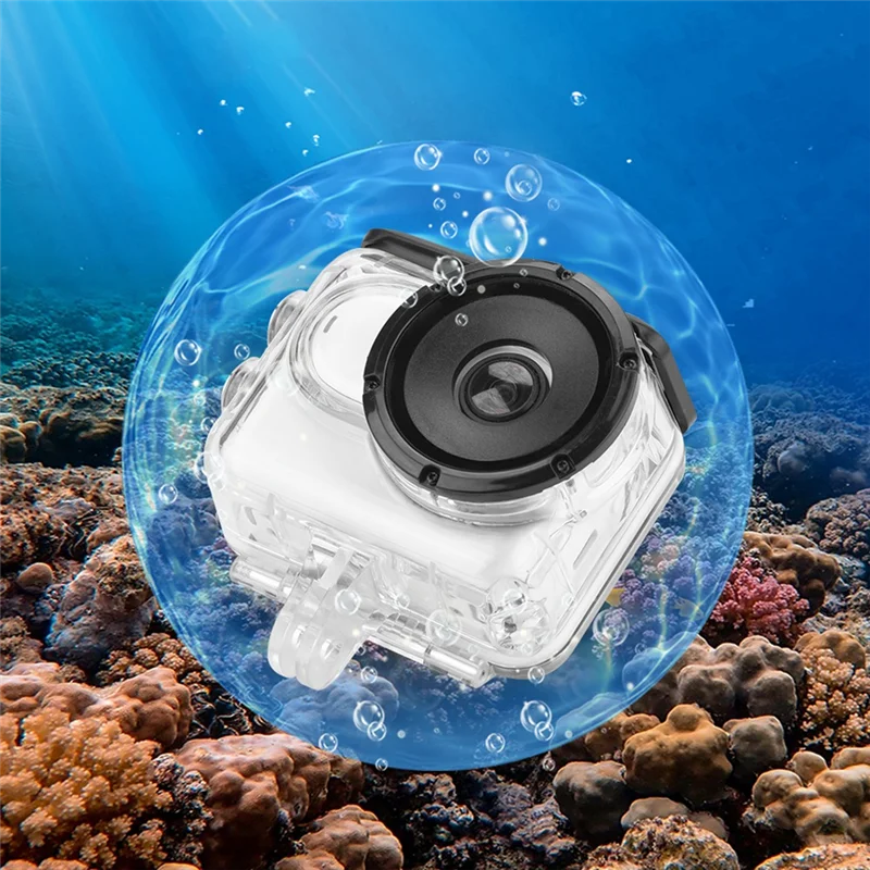 N91R-For Insta360 GO3 GO3S Case Waterproof 60M Housing Diving Protective Camera Underwater Cover