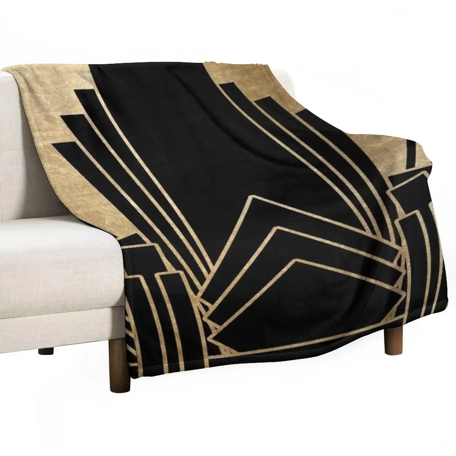 

Art deco design Throw Blanket Plush bed plaid Blankets