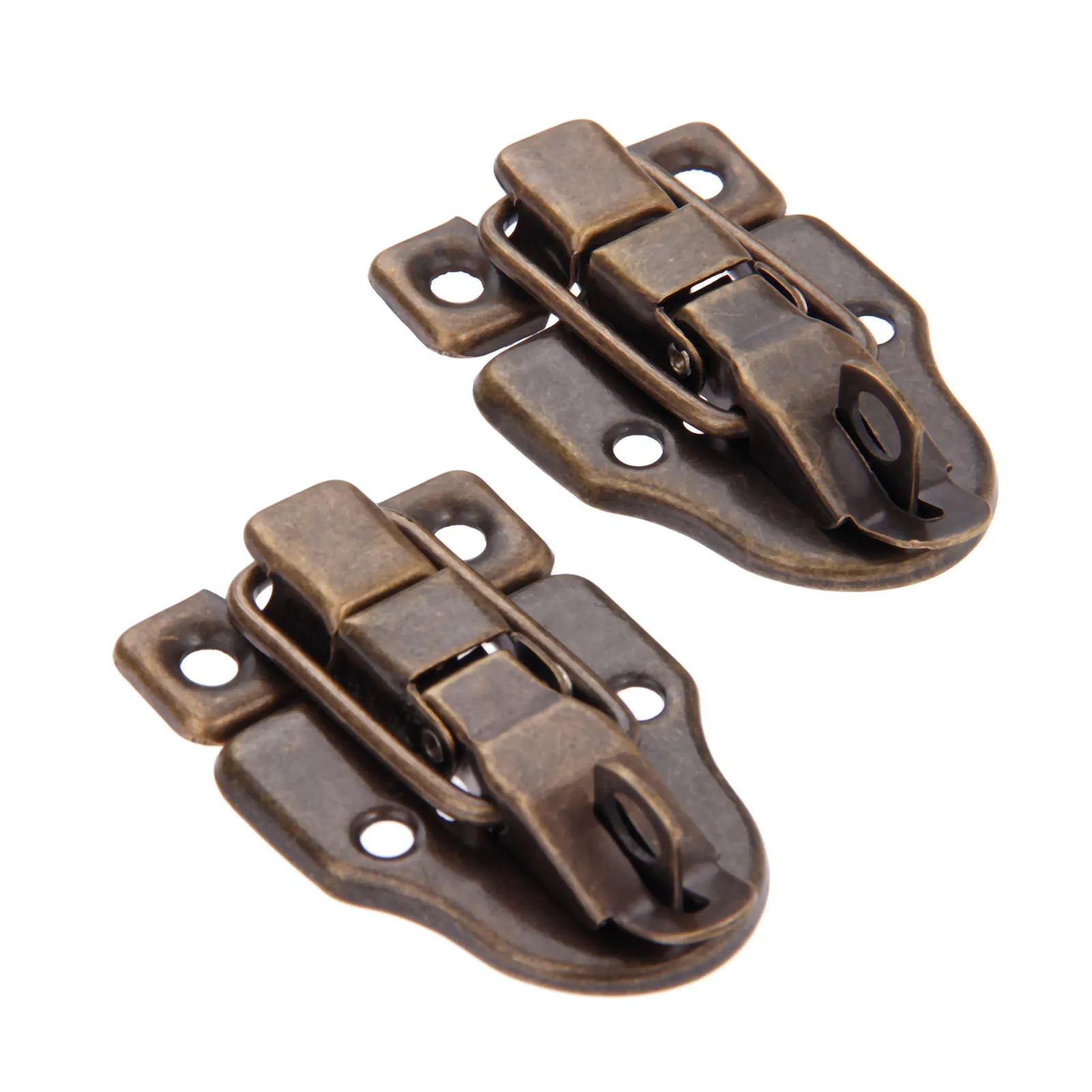 

2pcs Antique Jewelry Wooden Box Latch Hasps Decorative Drawer Suitcases Hasp Latch Buckle Clasp Furniture Hardware 59*40mm