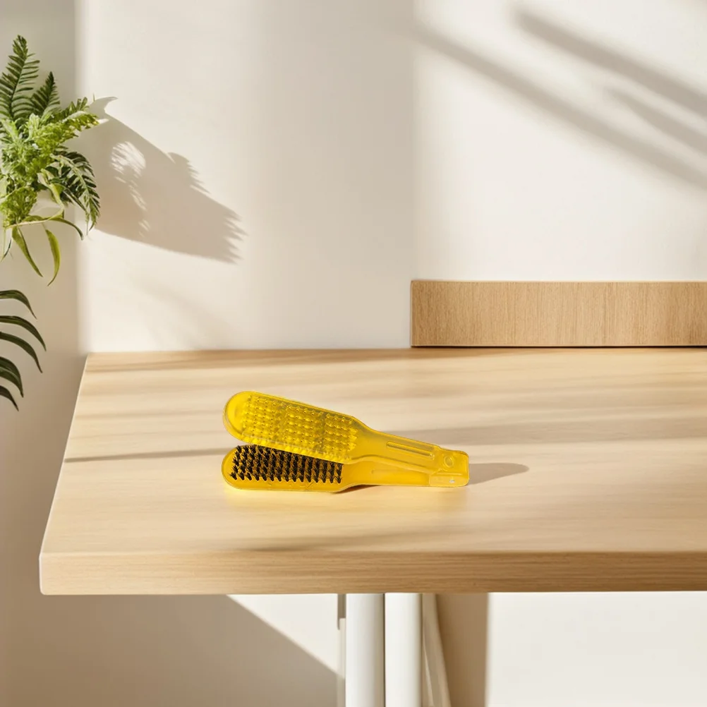 

Щетка для выпрямления волос, термостойкая, двусторонняя, для гладкой укладки, портативная, легкая, для путешествий, домашнего использования, салонного качества