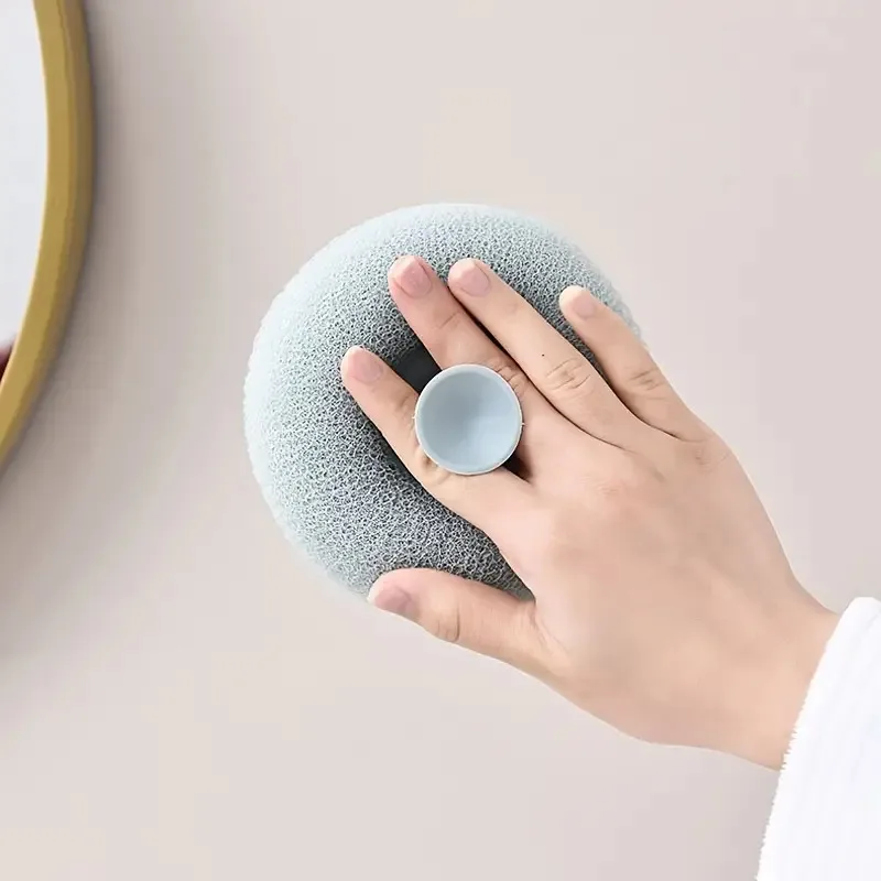 Bola de banho de massagem com ventosa, rede de espuma de banho, bola de flor de banho, bola de banho de massagem sem dispersão de alta qualidade