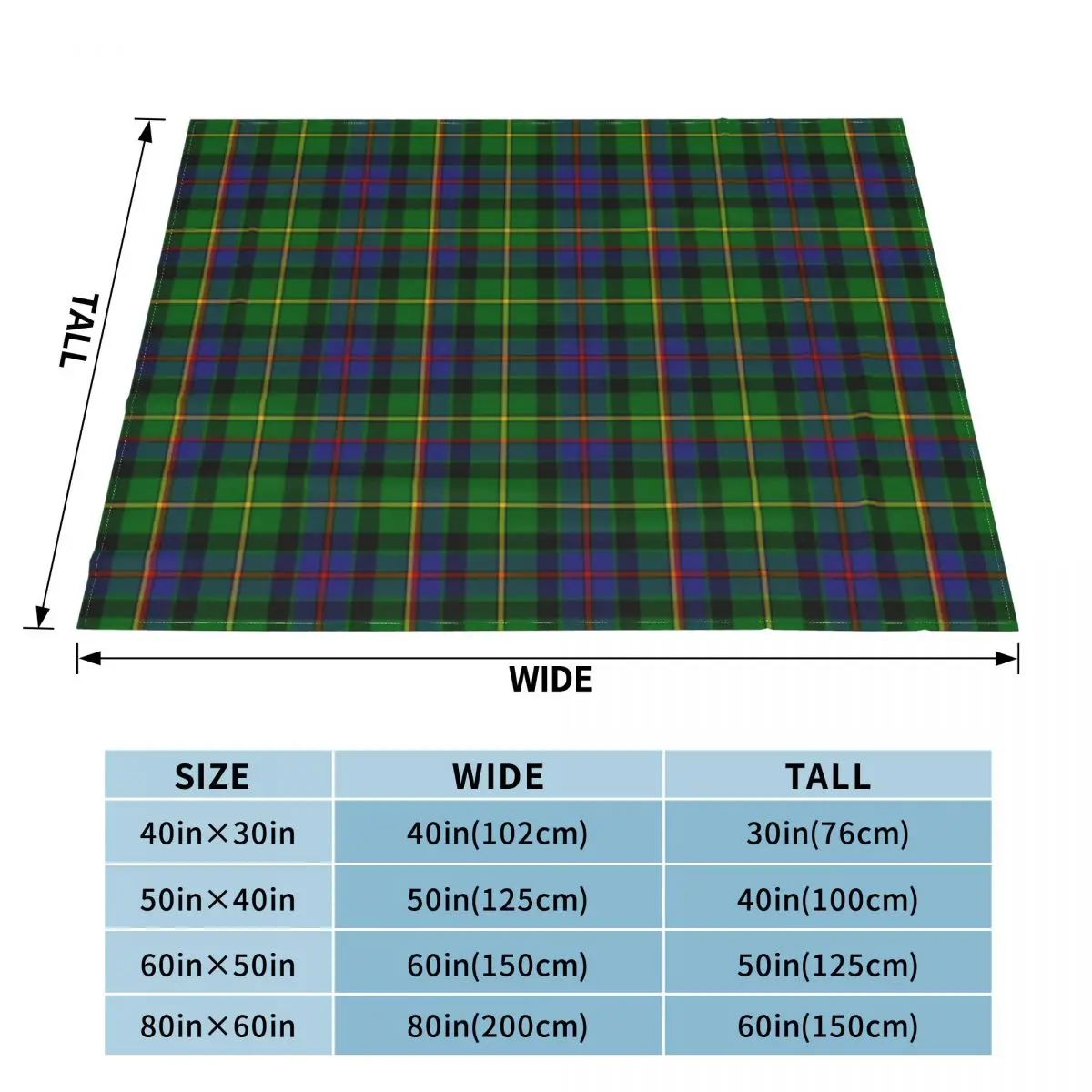 Clan Tait Tartan Throw Blanket Winter bed blankets Sofa Quilt Flannels Blanket heavy blanket to sleep