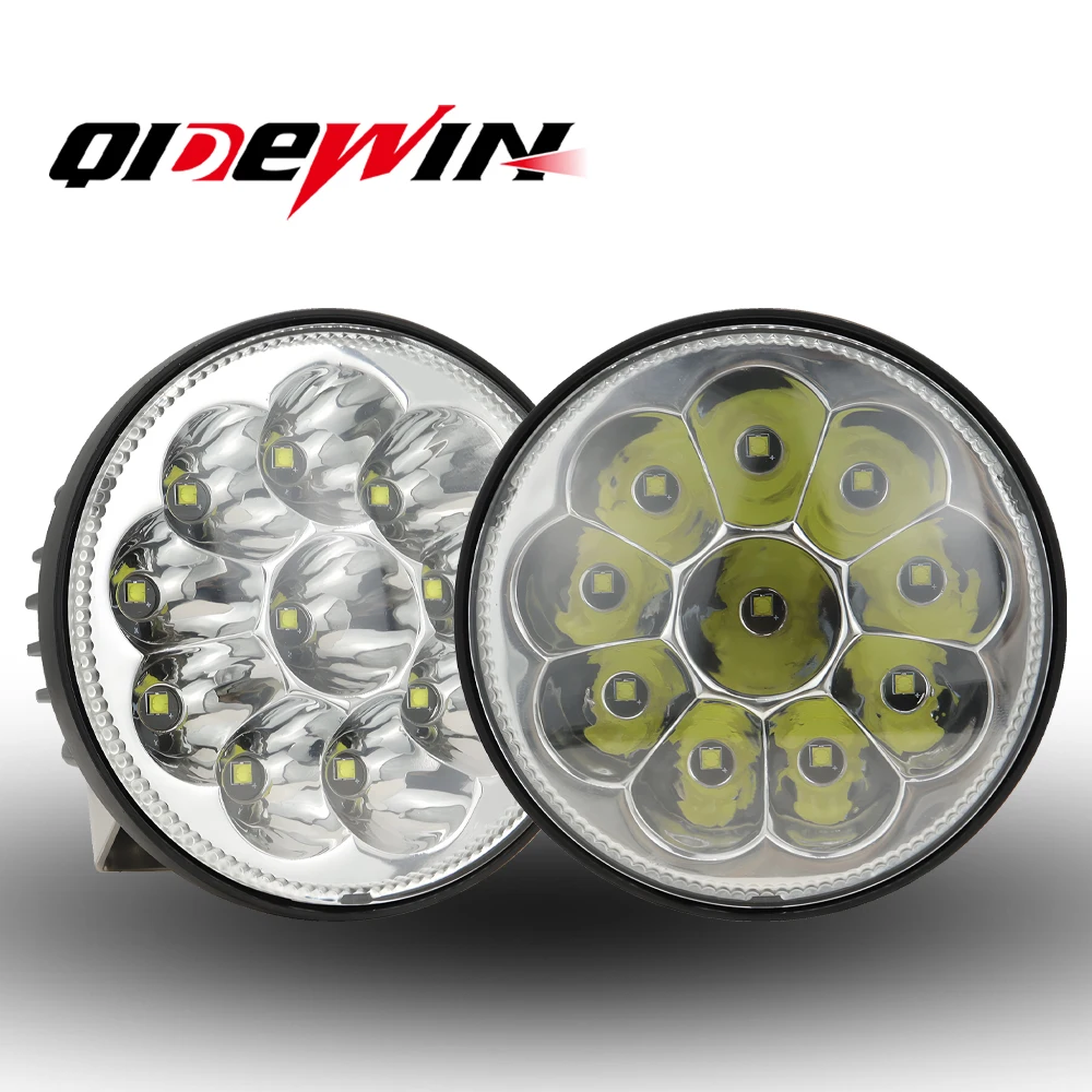 

4Inch 30W Car LED Work Light Circular Off-Road Roof Spotlight Inspection Light Driving Light For Jeep Truck Car Tractor SUV ATV