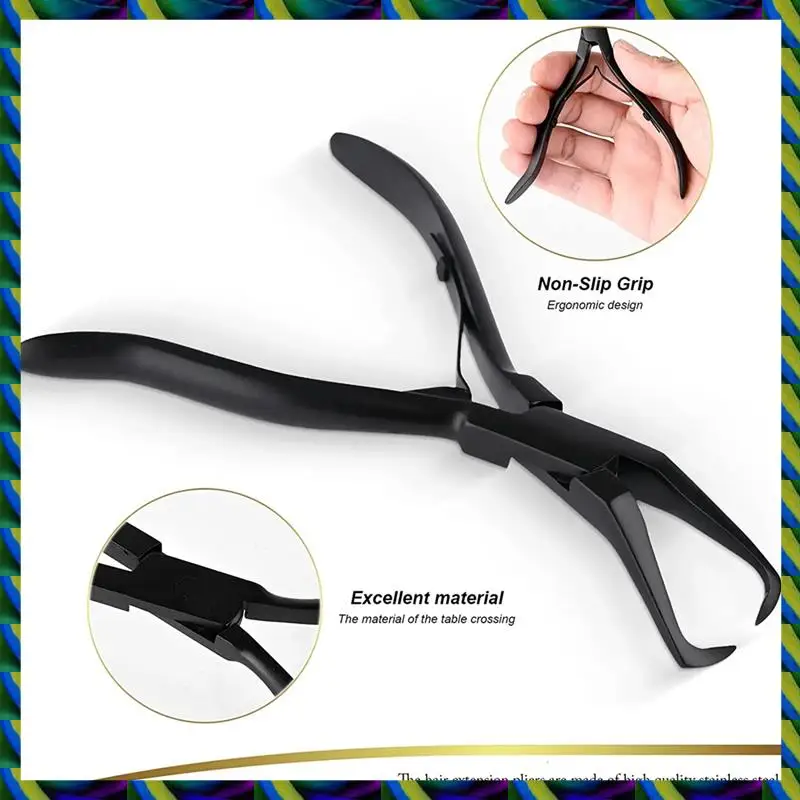 毎日 1 個ステンレス鋼ヘアエクステンションプライヤーマイクロリンクビーズリムーバープライヤーヘアエクステンション用