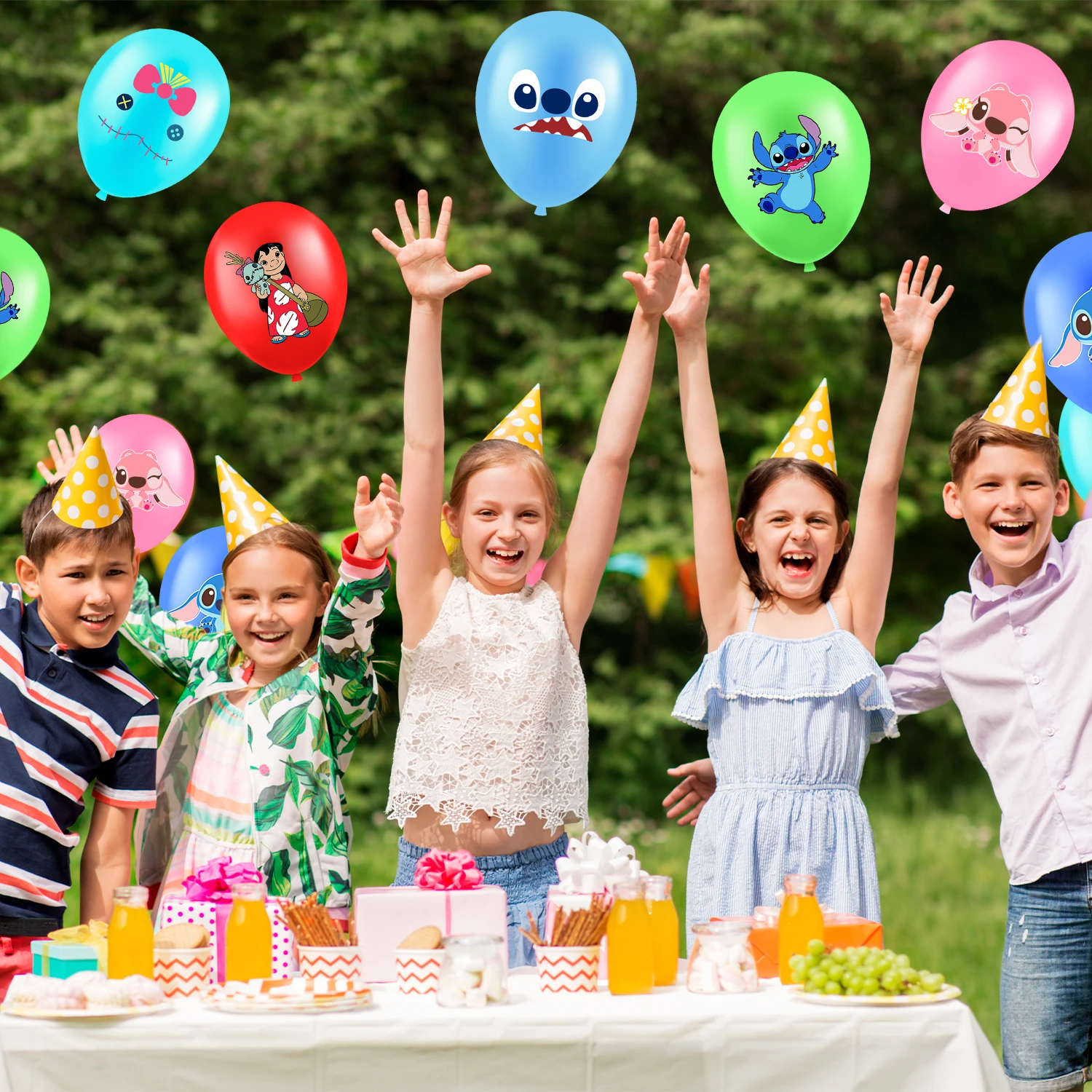 Stitch Birthday Party Balloons,Stitch Birthday Party Decorations-30pcs Stitch Balloons,Including 6 Styles and Patterns ﻿