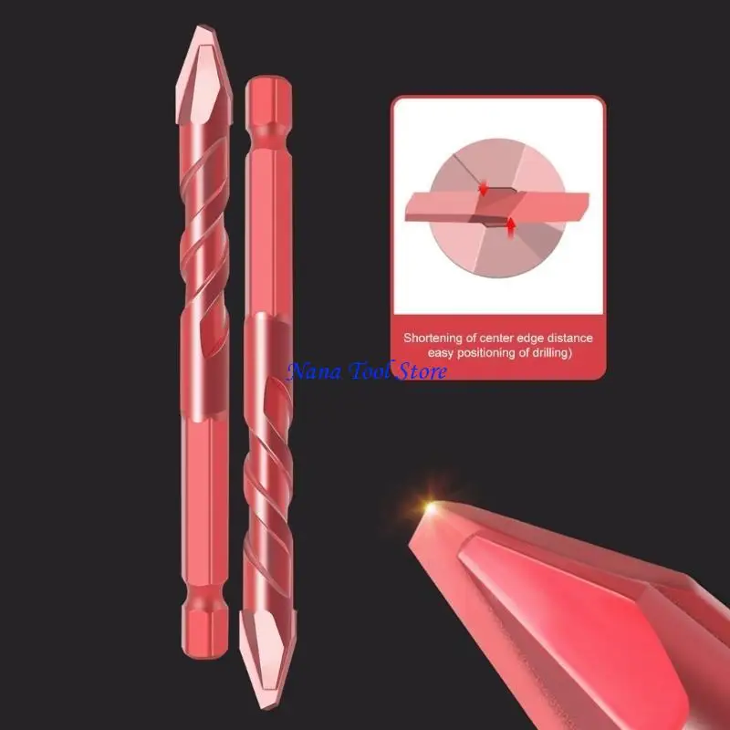 

31GJ 2/3/4/5Pcs Tile Bits Eccentric Drill Super High Hardness Porcelain Ceramic Punching Rock Glass Opener