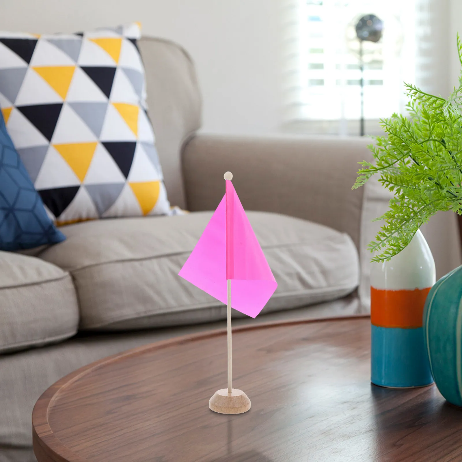 Flag Holders for Small Flags Display Decorative Bracket Mini Desktop Place Stand
