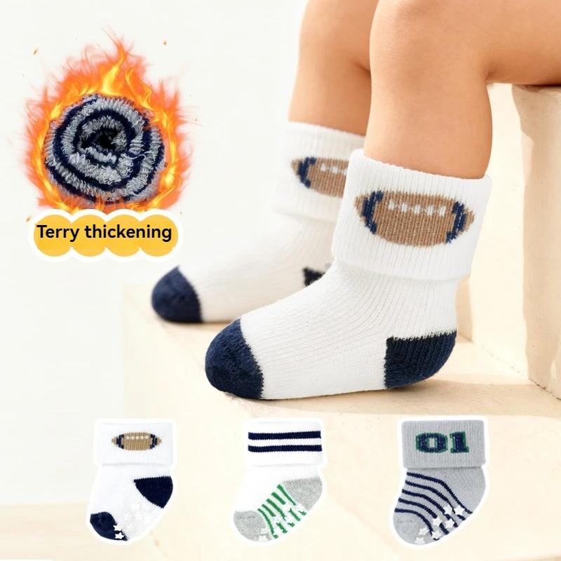 

Thickened Loop Baby Socks Mid-Calf Soft Cotton Warm Autumn Winter Children's Loose-Fitting Socks for Cozy Footwear