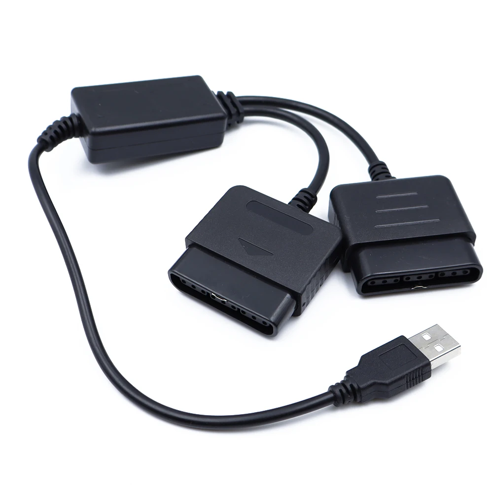 1 Buah Kabel Konverter Adaptor USB 2 In 1 untuk Pengendali Game untuk PS2 Ke untuk PS3 PC Aksesori Adaptor Konverter Video Game