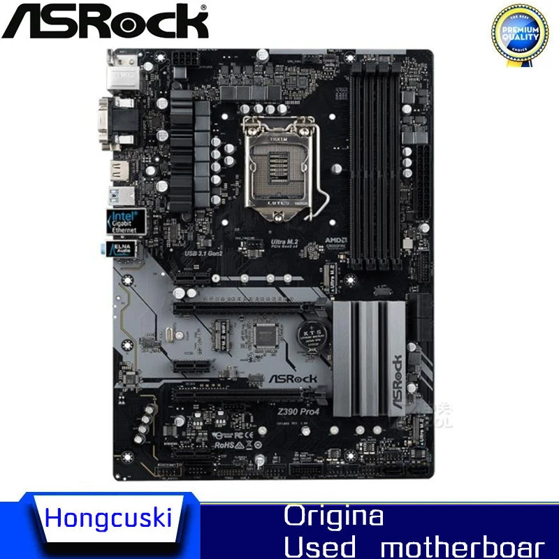 For ASRock Z390 Pro4 Original Used Desktop LGA 1151 Motherboard Z390 Socket LGA1151 DDR4 SATA3 USB3.0 M.2