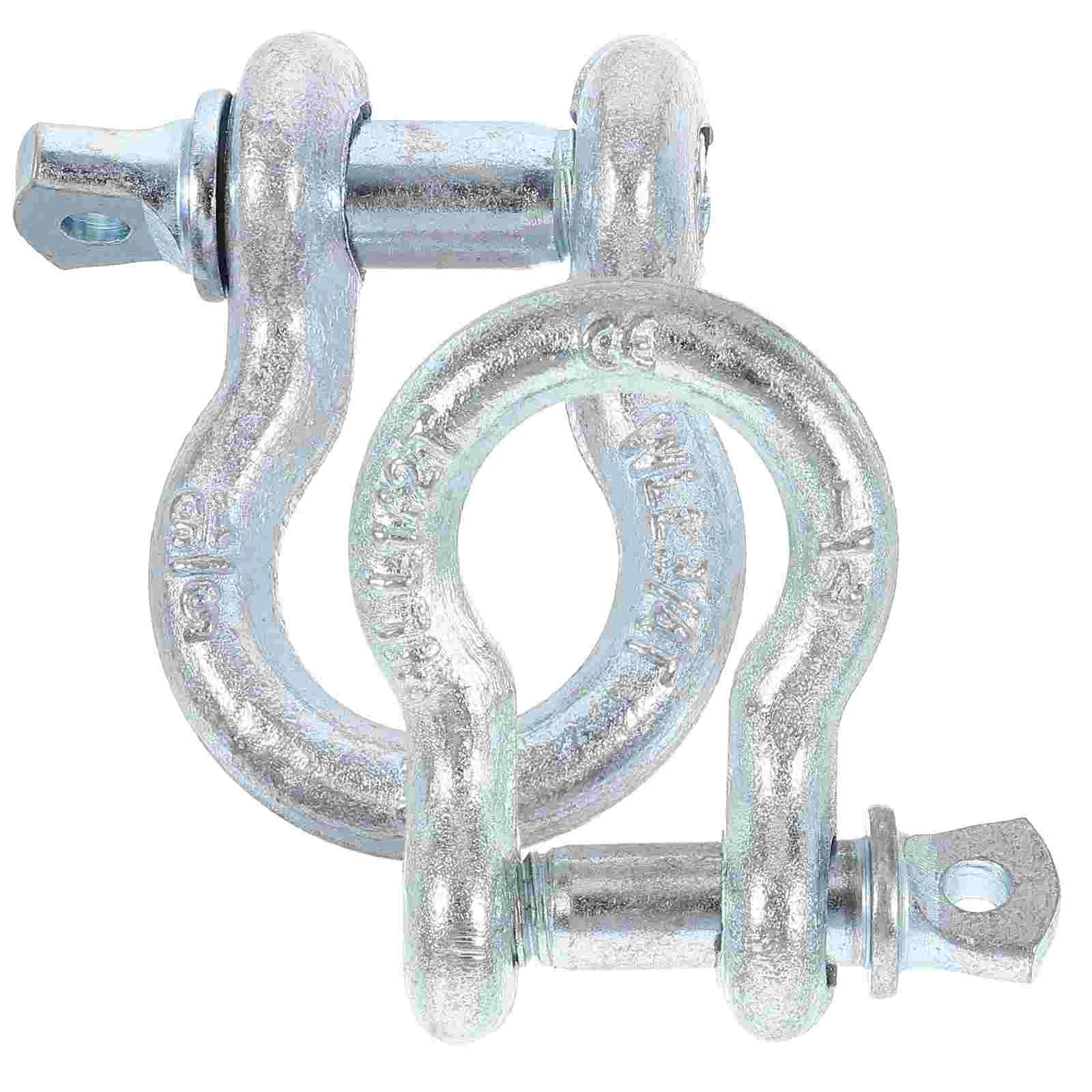 2 peças âncora americana fivela em forma de u manilhas de anel resistentes adesivo de 5/16 polegadas