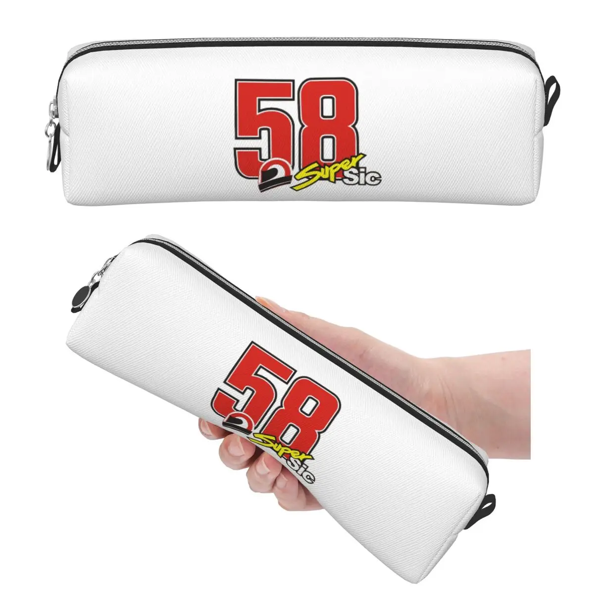 Estuches para lápices Marco Simoncelli 58 Super Sic para estudiantes, caja para lápices escolar, bolsa para lápices, estuche grande para guardar lápices, soporte para bolígrafos