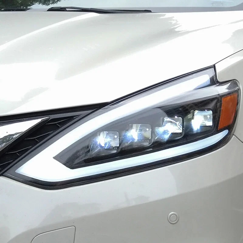 닛산 16-22년식 실피 LED 헤드라이트 어셈블리 호환 개조 주간 주행등 플로잉 라이트 스티어링 신형 6000K 24V