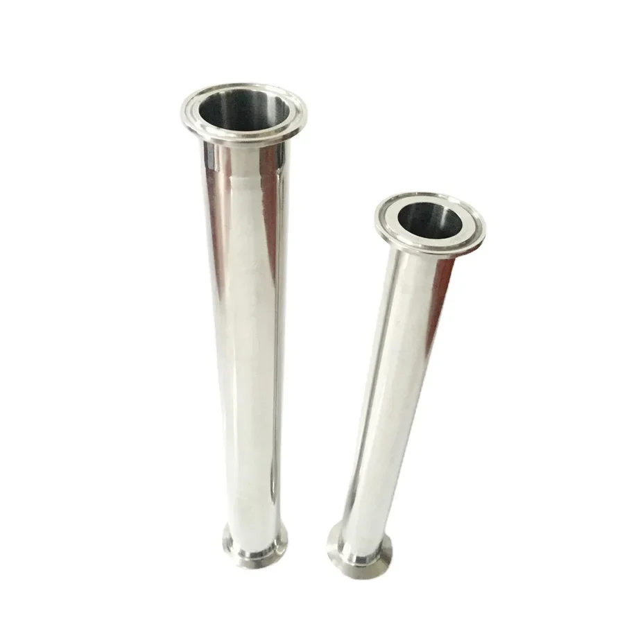 100-500mm Length 8/10/12.7/16/19-108mm Pipe x 1.5" 2"-4" Tri Clamp Sanitary Spool Tube Stainless Barrel Homebrew 316