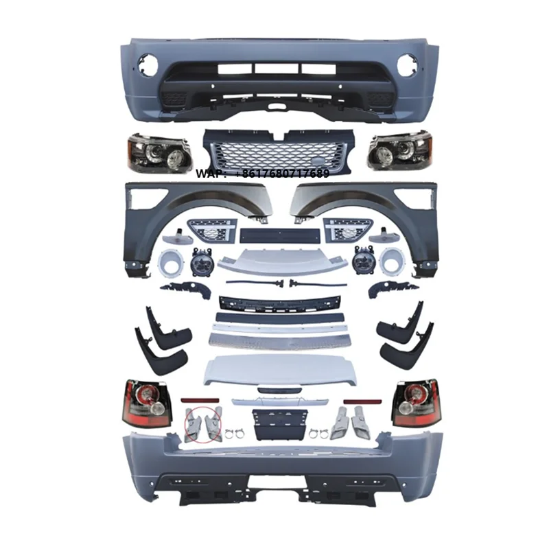 Upgrade Conversion Body Kit Facelift Bodykit Customized for  Range Rover Sport L320 2002-2009 to 2010-2012