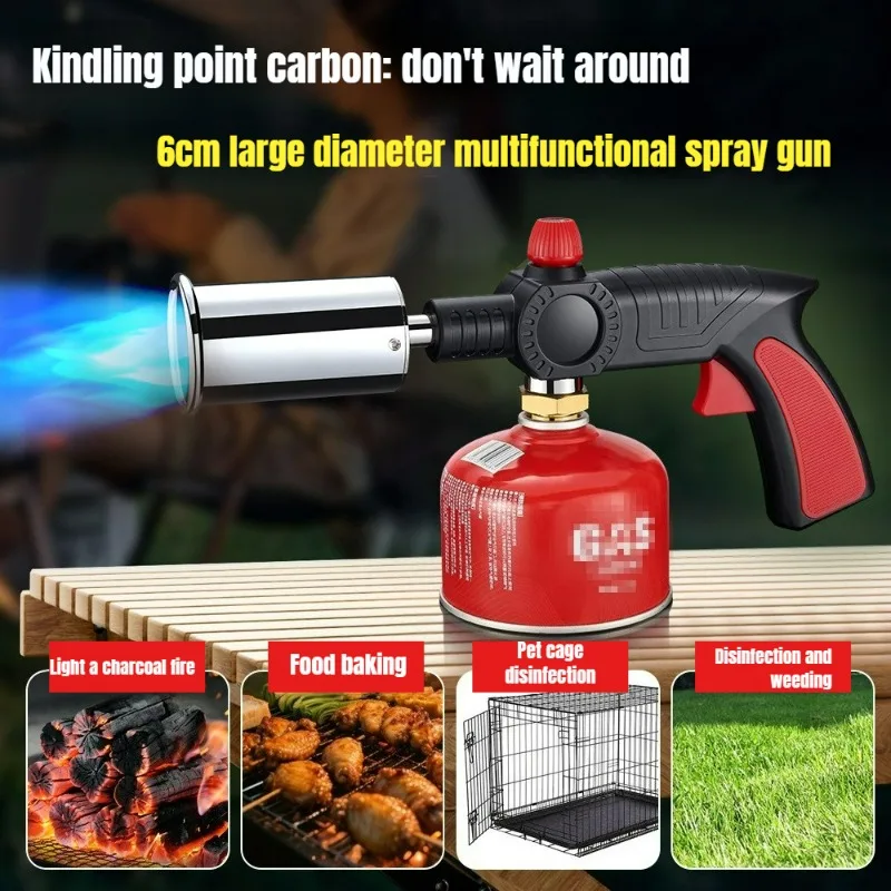 High Firepower Flamethrower, Mountain Jar, Windproof Lighter, Outdoor BBQ Kitchen Stylish and Efficient Igniter Gadgets for Men