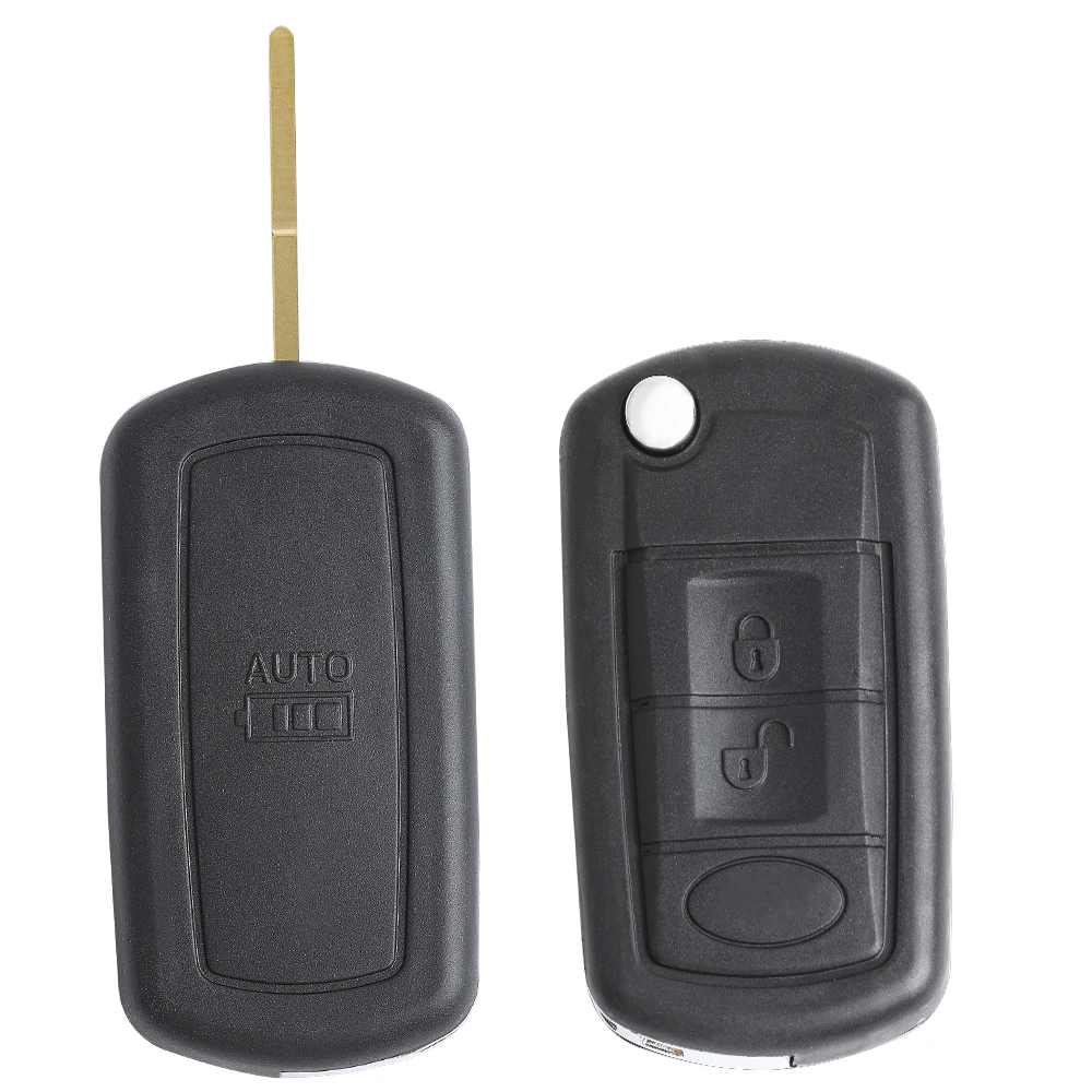 KEYECU 3 Button Car Remote Control Key Shell Case Flip Key Housing Cover for Land Rover Discovery Range Rover LR3 Sport No Logo