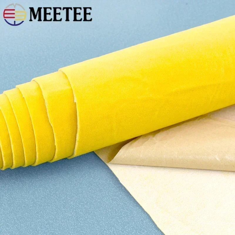 50/100*145cm 0.5mm Thick Self Adhesive Velvet Fabric Sticky Flock Fabrics DIY Jewelry Box Sofa Table Car Drawer Liner Backing