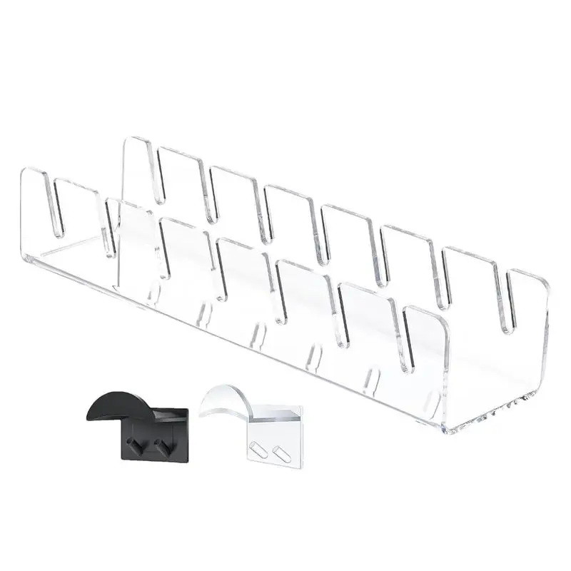 

Acrylic Baseball Cap Holder Countertop Baseball Cap Organizer Hat Racks Desktop Storage Hat Stand with 2 Cap Hooks for Bedroom