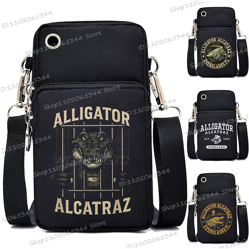 

Aligator Alcatraz Harajuku сумка для мобильного телефона для женщин и мужчин винтажные маленькие сумки через плечо новые модные кошельки и сумки Hombre