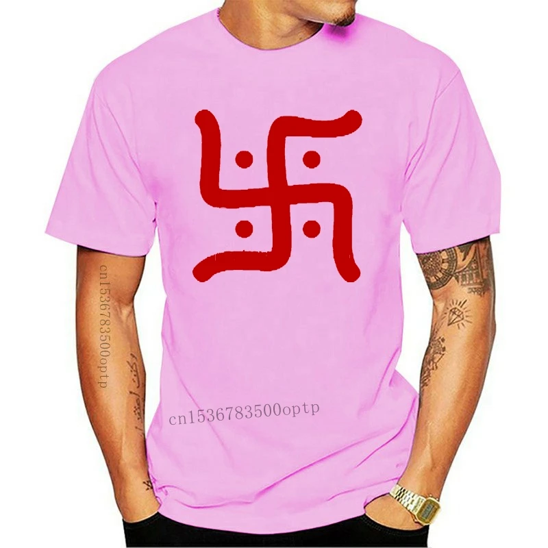 New Hindu Swastika Fitted Cotton Poly by Next Level t shirt create tee shirt Round Collar Costume Fitness 2023 Style Pattern shi