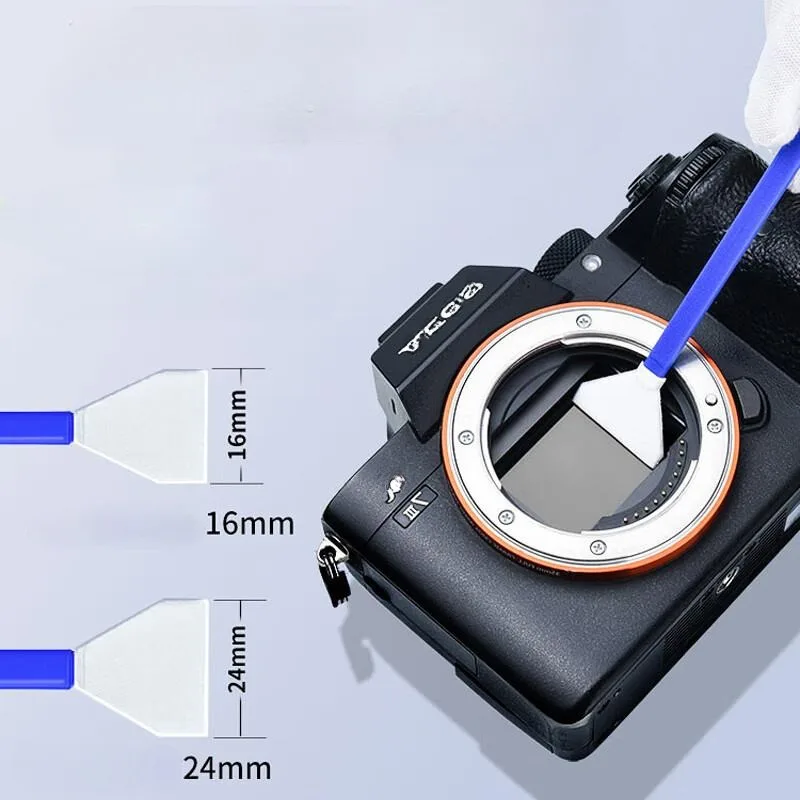 

Digital Camera APS-C Sensor Cleaning Kit Compatible DSLR Camera & Mirrorless Cameras CCD & CMOS Sensor Clean: 5pcs 16mm or 24mm