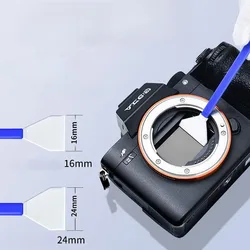 Zestaw do czyszczenia czujników aparatu cyfrowego APS-C Kompatybilny z lustrzankami cyfrowymi i aparatami bezlusterkowymi Czujnik CCD i CMOS Czyść: 5 sztuk 16 mm lub 24 mm