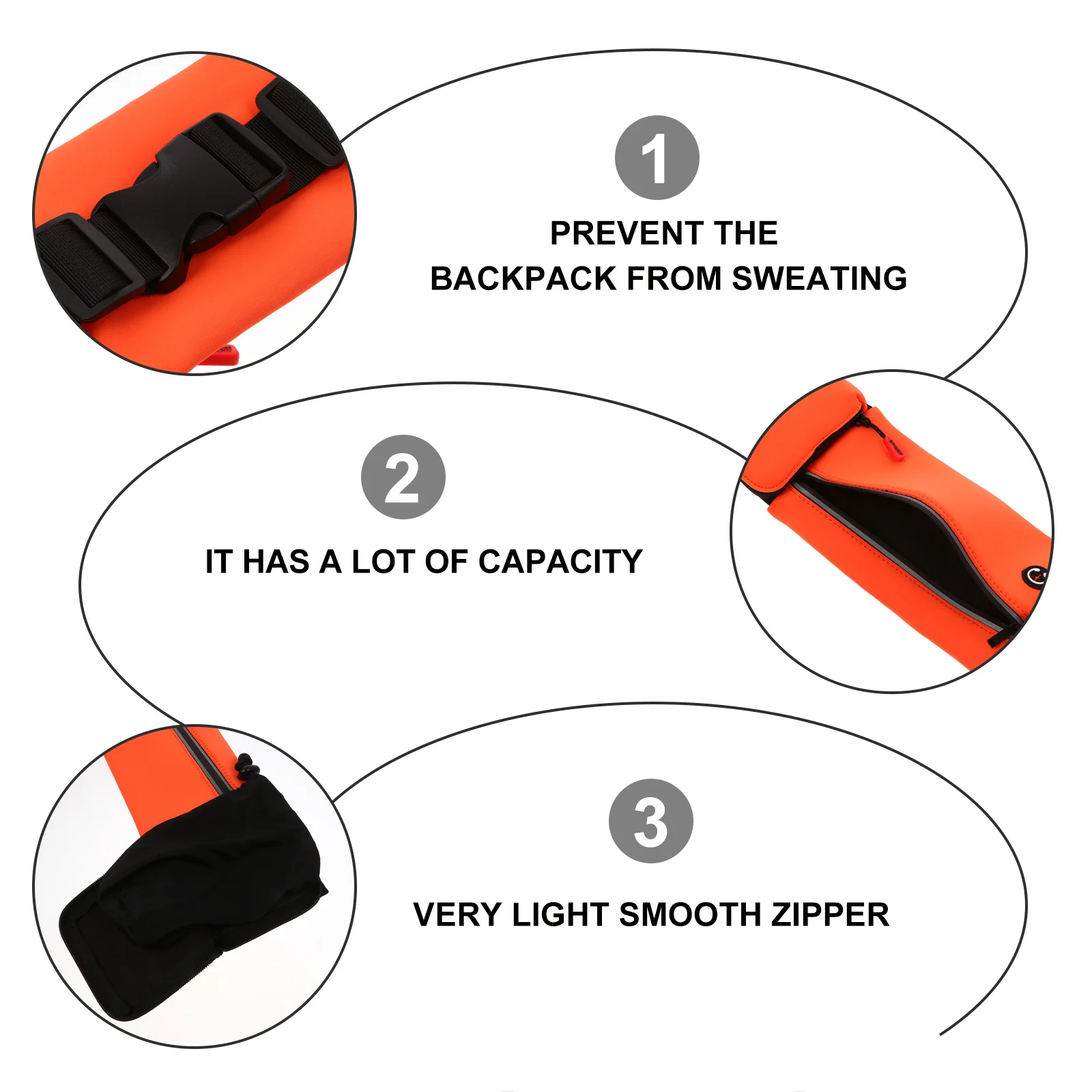 

Water Resistant Waist Bag Lightweight No Bloating High Capacity Phone Pouch for Sports Running Jogging Travel Smooth Zipper