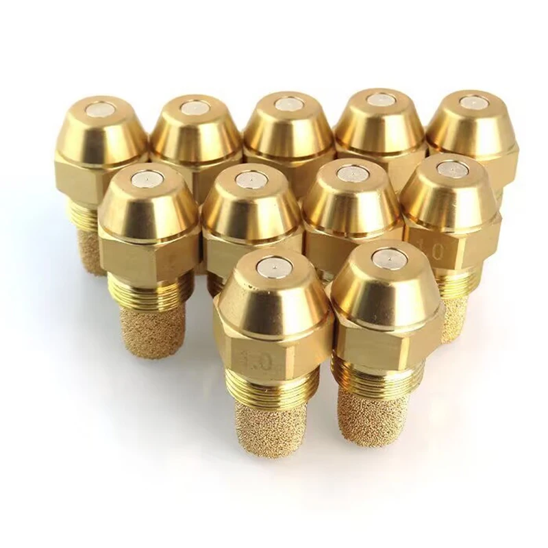 Compatible with Danfoss Brass Diesel Injectors Nozzle 60 Degree Oil Burner Nozzle Heavy, Fuel Burner Nozzle Solid Spray Nozzle