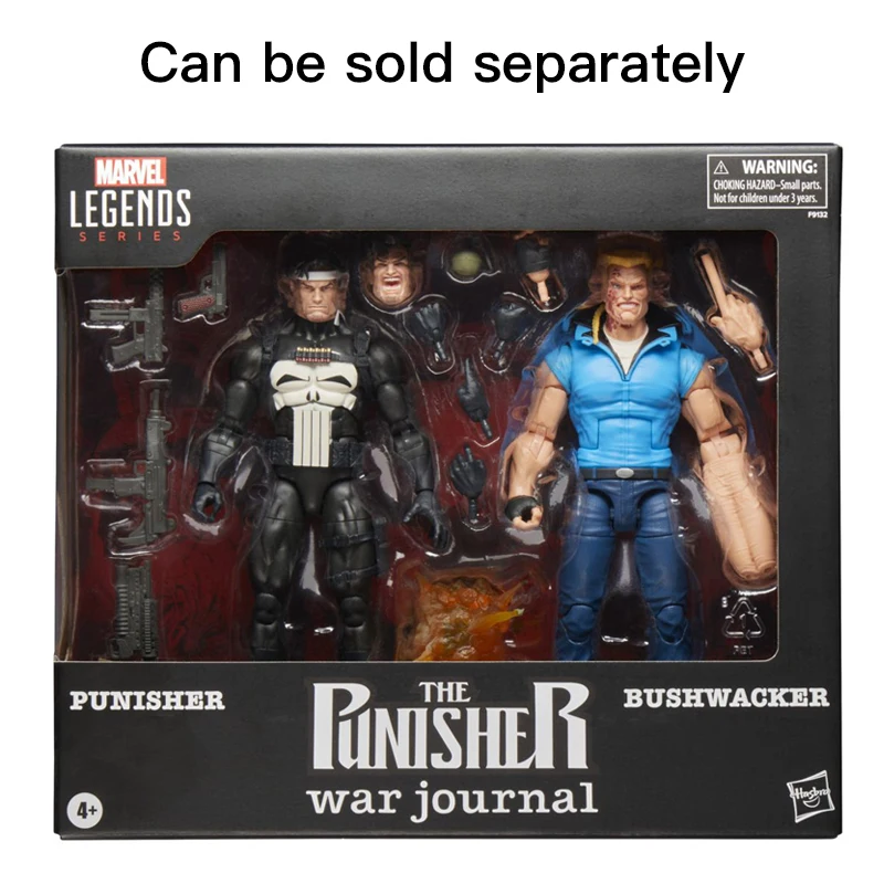 Hasbro Marvel Legends Series: Punisher and Bushwacker (The Punisher War Journal Comics) Action Figures Can Be Sold Separately