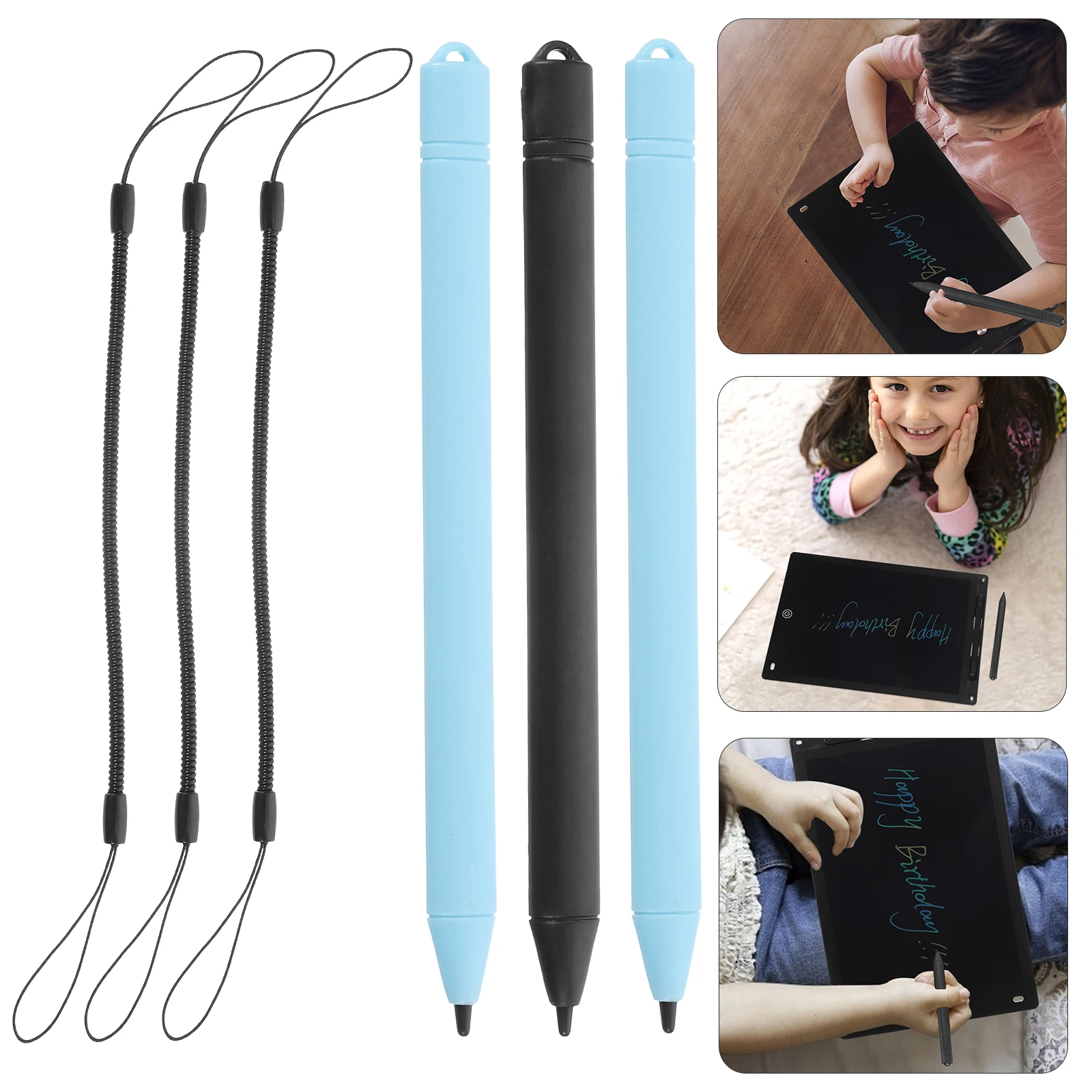 

1Set Kids Writing Tablet Pens LCD Drawing Board Pen Lightweight Comfort Grip Pens for Painting and Doodling Writing Tablet Pen