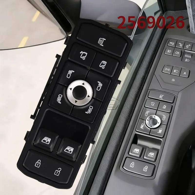 2569026 2569024 رافع مفتاح نافذة التحكم الرئيسي في الطاقة لشاحنة سكانيا R S NGT 2398124 1710066478 LHD