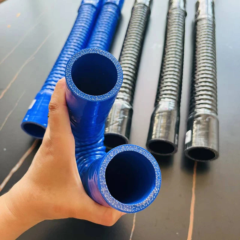 Black blue car air intake pipe radiator hoses for cars flexible rubber tube car intercooler pipe silicone flexible hose joiner