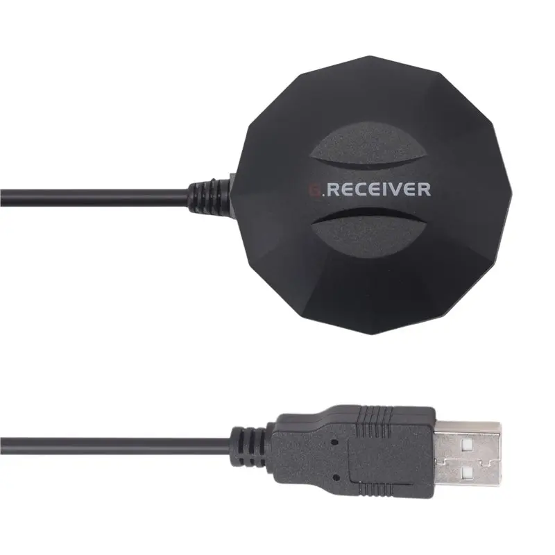 Customer Favorite Black Plastic New USB GPS GLONASS Receiver GNSS Receiver Module Antenna, Replace Bu-353S4, BU353S4, 0183NMEA U