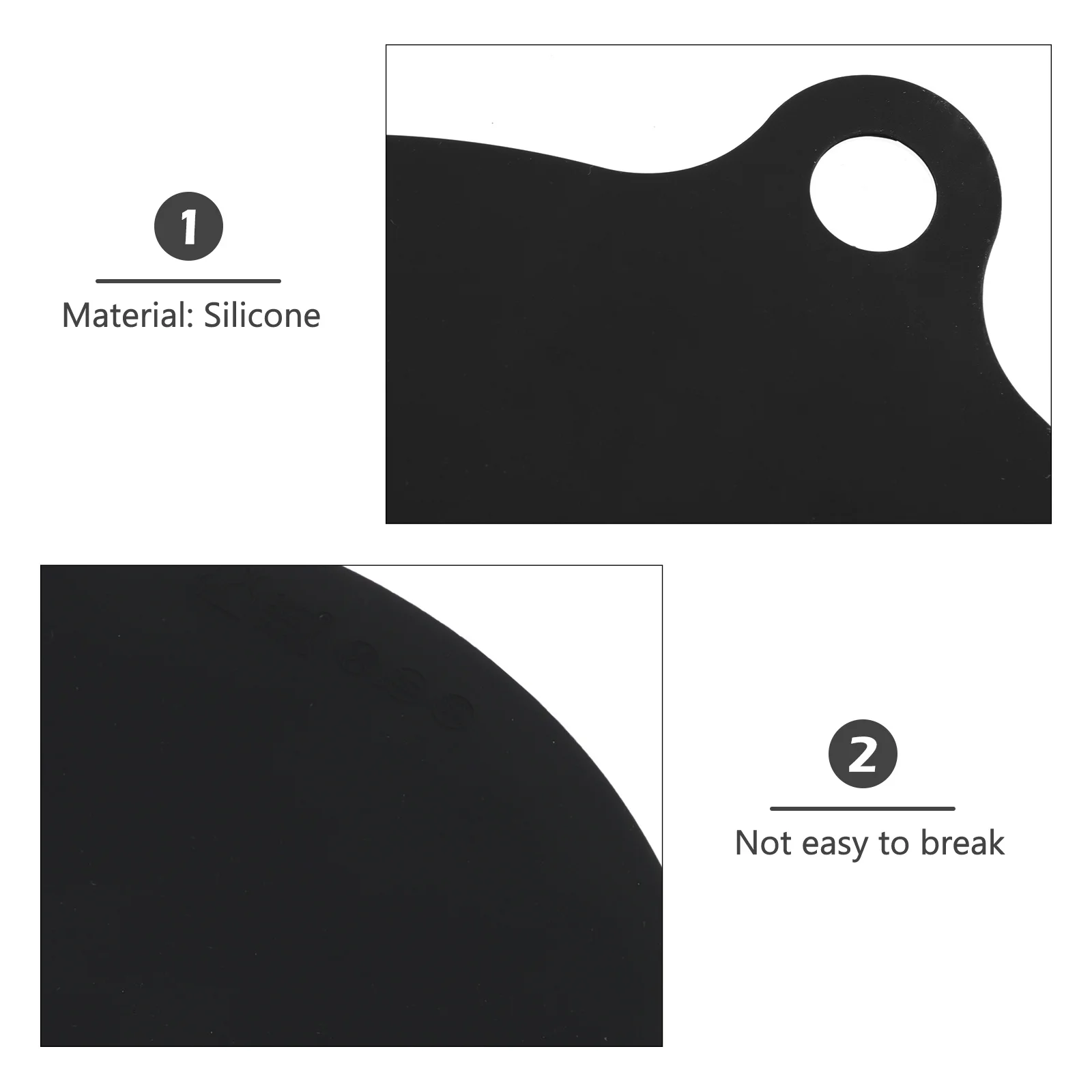 

2Pcs Silicone Oven Baking Mat Non Stick Air Fryer Liner Pad Heat Resistant Microwave Turntable Mat Pot Holder Baking Sheet