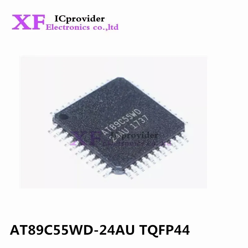 5-100Pcs New AT89C55WD-24AU TQFP44 8-bit mrocontroller