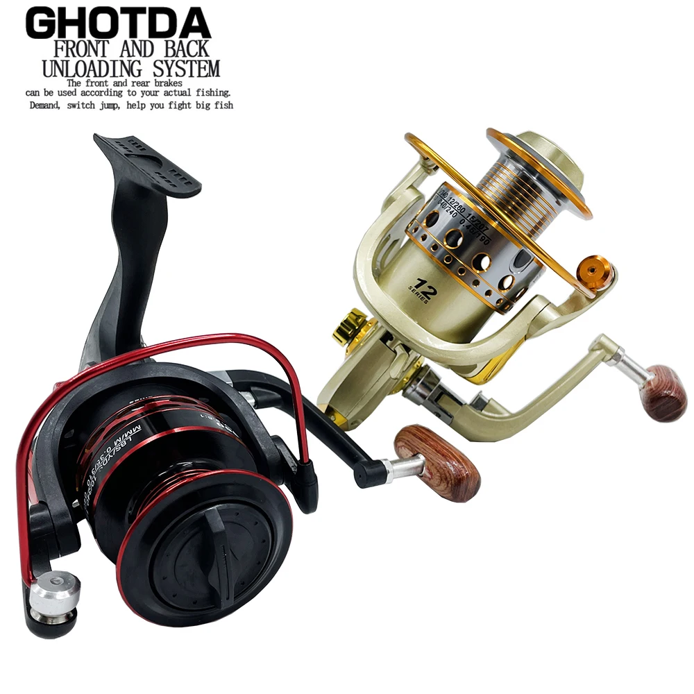 High Quality Metal Spool Fishing Spinning Reel for Carp Fishing Reel 1000 2000 3000 4000 5000 6000 7000Metal Line Cup Sea Tackle