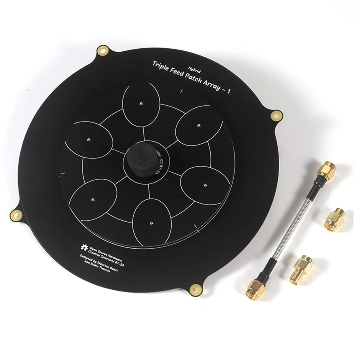 DT75New Arrival Triple Feed Patch Antenna 5.8GHz 14dBi Directional Circular Polarization Antenna for FPV Drone Accessories A