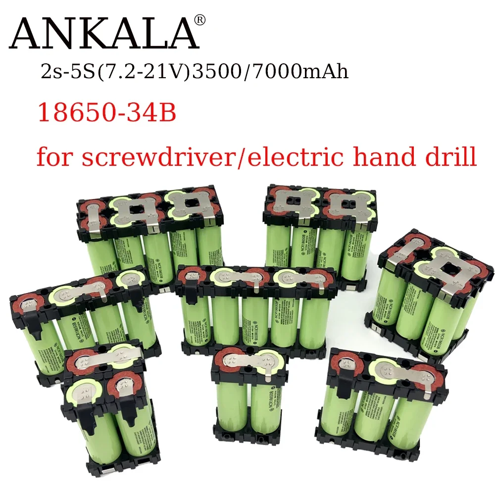 2 s1p 3 s2p 4 s1p ~ 5 s2p 6 s2p 18650-35E akumulator niestandardowy 18650-34B 3500 spawania akumulatora mAh / 7000mah akumulator 7.4V do 25.2v