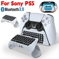 For SONY PS5 Dual Sence Joystick Wireless Bluetooth Controller Chat Pad Keypad for Playstation 5 Gamepad Mount Built-in Speaker