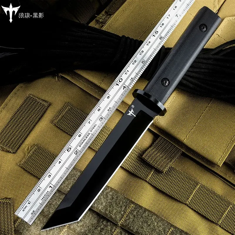 

Knife self-defense outdoor survival knife sharp high hardness field survival tactics carry straight knife blade