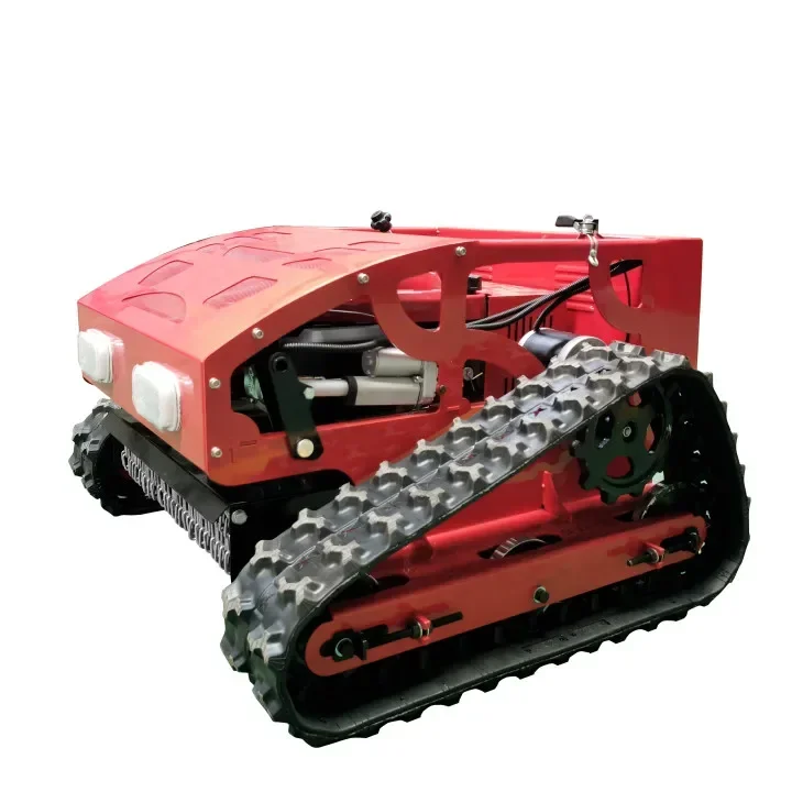 Remote Control Lawn Mower Crawler All Terrain Slope Mowing Machine Tracked Radio Controlled Grass Cutter Robotic Mowers